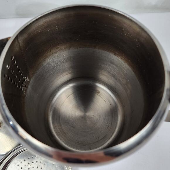 Stainless Steel 18/8 12-Cup Camping Coffee Percolator Non-Electric Wood Handle - Picture 8 of 12